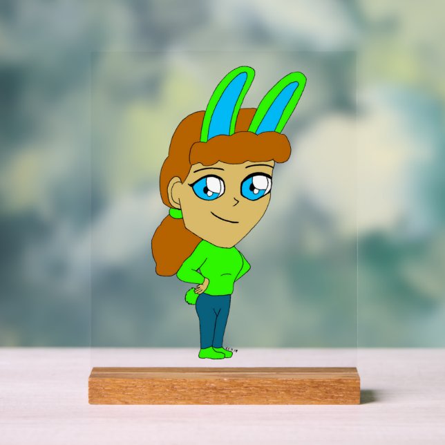 Panneau En Acrylique chibi bunnygirl (Neutre)