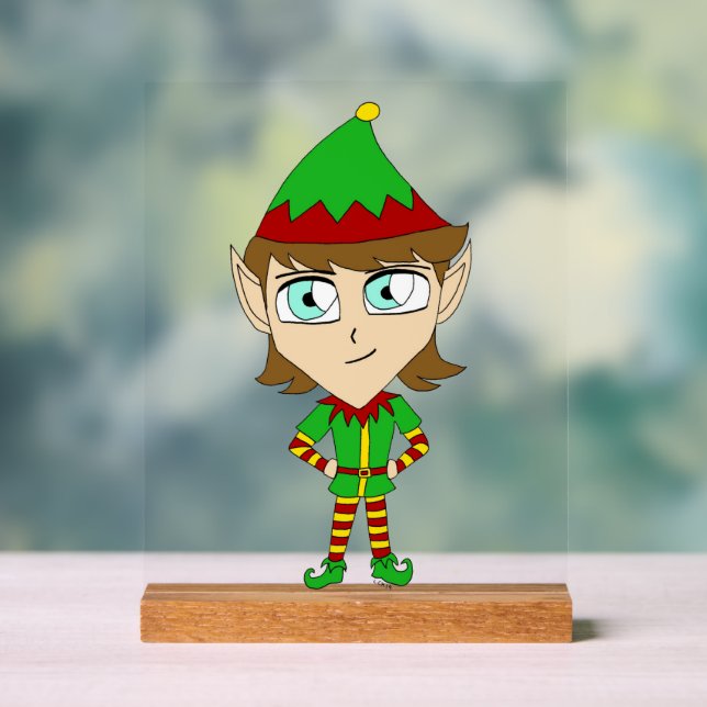 Panneau En Acrylique chibi elf (Neutre)