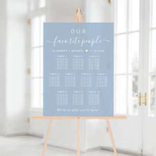 Panneau En Acrylique Chic 10 Table Bleu Poussiéreux Mariage Sièges givr