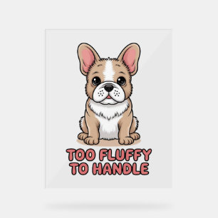 Panneau En Acrylique Chien-taureau français trop souple pour manipuler