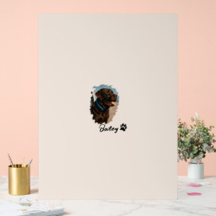 Panneau En Acrylique Chocolat mignon Labrador Chien - Bailey Cadeau p