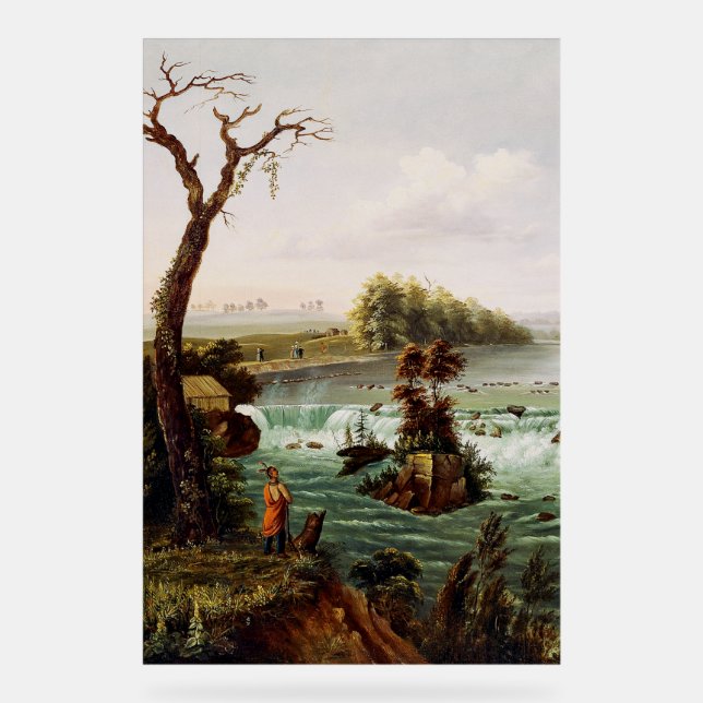 Panneau En Acrylique Chutes de Saint Anthony par Henry Lewis (Recto)