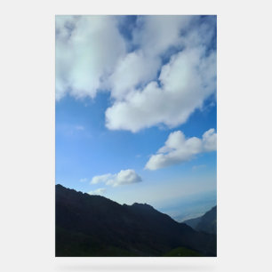 Panneau En Acrylique Cimes des Carpates sous un ciel bleu – Photographi