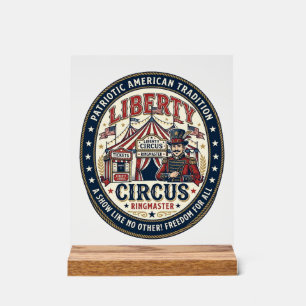 Panneau En Acrylique Cirque de la Liberté Patriotique Patriotique Cirqu