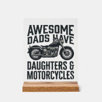 Citation Papa Fille Moto Vintage Vector Desi