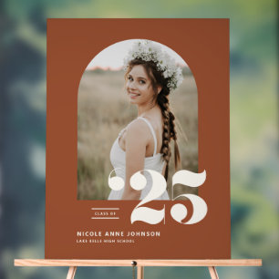 Panneau En Acrylique Classe Terracotta de 2025 Arch Photo Graduation