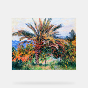 Panneau En Acrylique Claude Monet, Palmier à Bordighera,