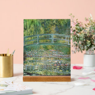 Panneau En Acrylique Claude Monet Pont Japonais Nymphéa Art