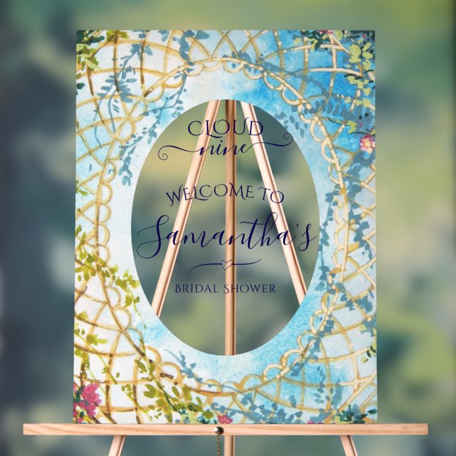 Panneau En Acrylique Cloud Nine Rococo Revival Accueil de Fête de Fianç (Neutre)