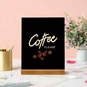 Panneau En Acrylique Coffee Please Coffee Lover