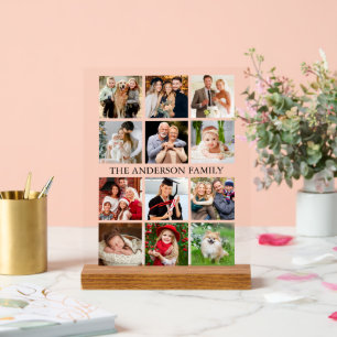Panneau En Acrylique Collage de photos de famille