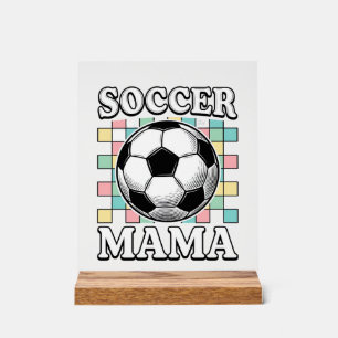 Panneau En Acrylique Conception de chemise avec gravure Vintage Soccer