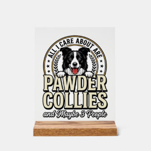 Panneau En Acrylique Conception de chemise drôle pour amateur de chien