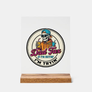 Panneau En Acrylique Conception de chemise humour fast-food squelette t
