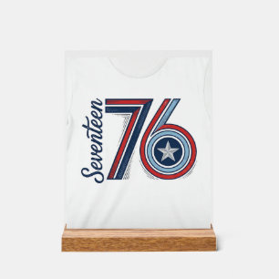 Panneau En Acrylique Conception de chemise vectorielle patriotique Vint