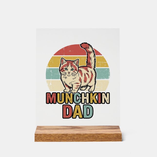 Panneau En Acrylique Conception de chemise vectorielle pour papa Munchk (Recto)