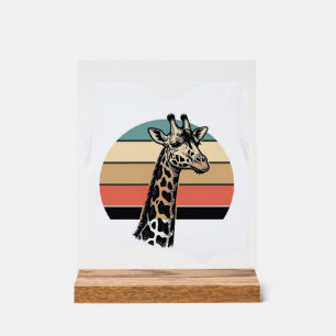 Panneau En Acrylique Conception de chemise vectorielle Safari Coucher d