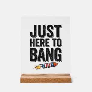 Panneau En Acrylique Conception de chemise vintage de feu d'artifice pa