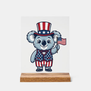 Panneau En Acrylique Conception de chemise vintage vecteur koala patrio