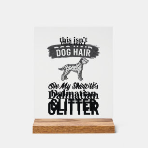 Panneau En Acrylique Conception de citation de cheveux de chien drôle d
