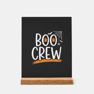 Panneau En Acrylique Conception de fantôme Halloween Boo Crew_1