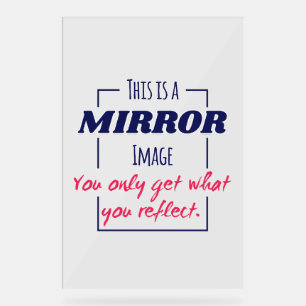 Panneau En Acrylique Conception de motivation Mentalité de réflexion da