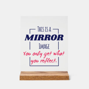 Panneau En Acrylique Conception de motivation Mentalité de réflexion da