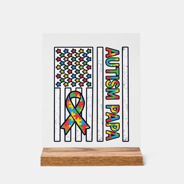 Panneau En Acrylique Conception de t-shirt avec ruban de pièce de puzzl (Recto)