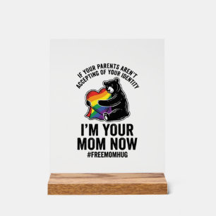Panneau En Acrylique Conception de T-Shirt vintage Fierté Ourson Câlin 