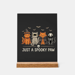 Panneau En Acrylique Conception de vecteur de costume de chat Halloween