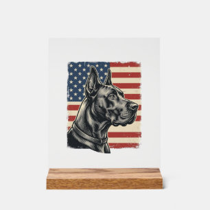 Panneau En Acrylique Conception de vecteur de drapeau patriotique Grand