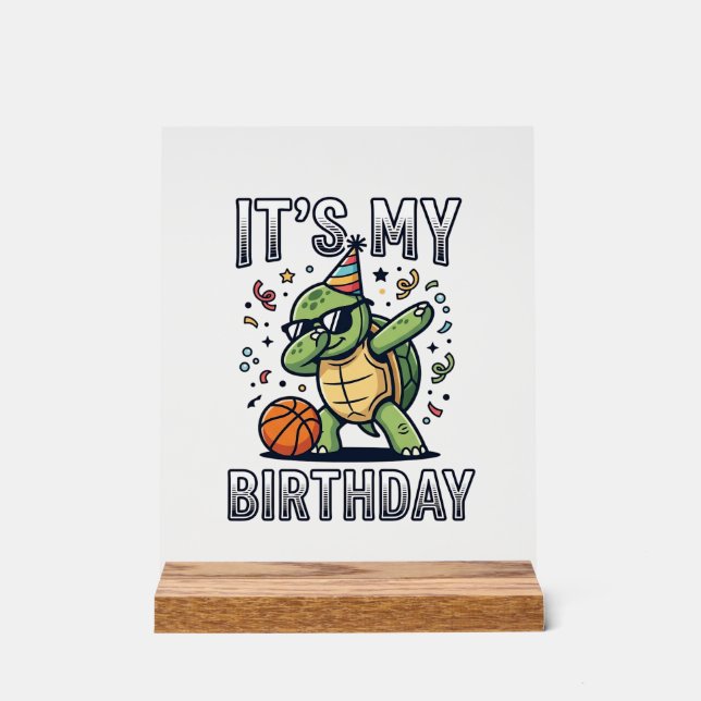 Panneau En Acrylique Conception de vecteur de fête d'anniversaire de ba (Recto)