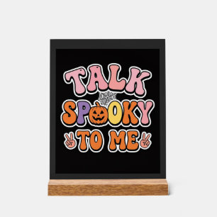 Panneau En Acrylique Conception Spooky Talk Spooky To Me Halloween_1