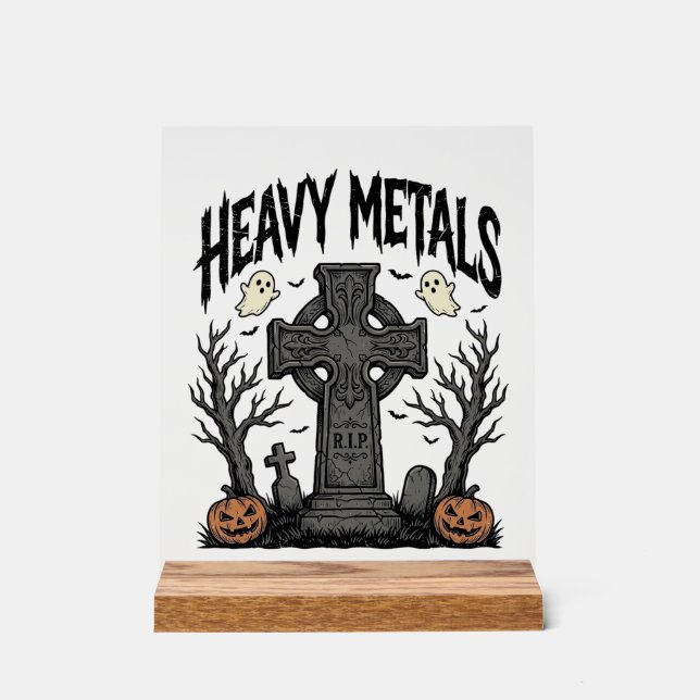 Panneau En Acrylique Conception vectorielle de cimetière Halloween de m (Recto)