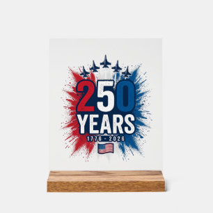 Panneau En Acrylique Conception vectorielle pour le 250e anniversaire d