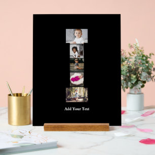 Panneau En Acrylique Concevez votre propre lettre I photo Collage