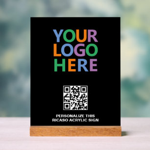 Panneau En Acrylique Concevez votre propre logo personnalisé QR Code