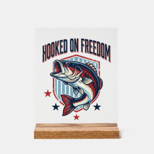 Panneau En Acrylique Conçu pour la liberté Chemise de pêche à la basse