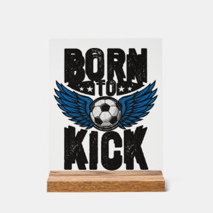 Panneau En Acrylique Conçu pour T-Shirt Vintage de Football à Ailes Né_