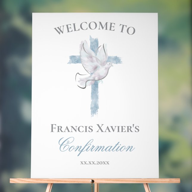 Panneau En Acrylique Confirmation (Neutre)