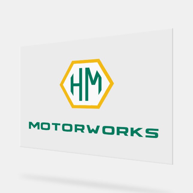 Panneau En Acrylique Connexion du logo (Angle)