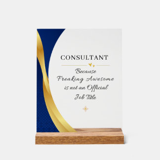 Panneau En Acrylique Consultant Office Quote Acrylic Sign