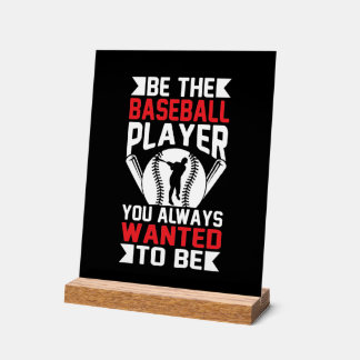 Panneau En Acrylique Cool Baseball inspiration mot art