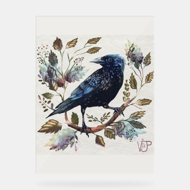 Panneau En Acrylique Corneille (Recto)