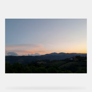 Panneau En Acrylique Coucher de soleil sur les Carpates – Photographie