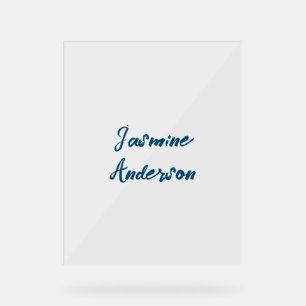 Panneau En Acrylique Couleur bleu océan minimaliste moderne