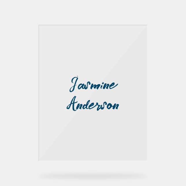 Panneau En Acrylique Couleur bleu océan minimaliste moderne (Recto)
