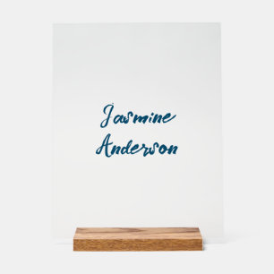 Panneau En Acrylique Couleur bleu océan minimaliste moderne