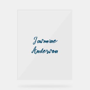 Panneau En Acrylique Couleur bleu océan minimaliste moderne
