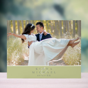 Panneau En Acrylique Couleur Eucalyptus Tones Mariage Photo Green ID901